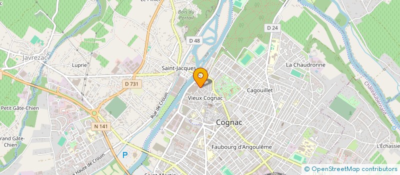 localisation de l'entreprise LES EDITIONS DES AVISOS à COGNAC