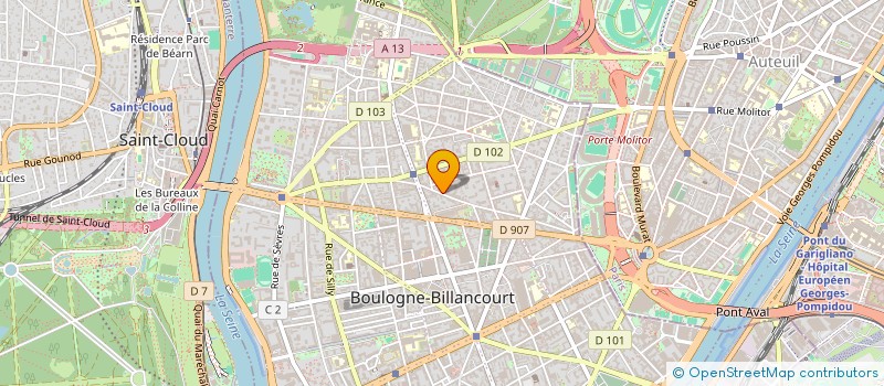 localisation de l'entreprise LES EDITIONS DES CASSINES à BOULOGNE-BILLANCOURT