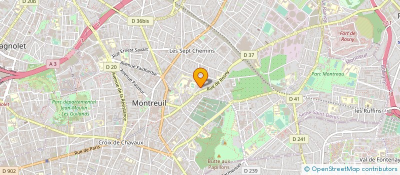 localisation de l'entreprise LES EDITIONS DISTO  PARIS