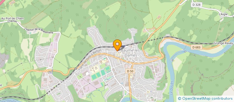 localisation de l'entreprise LES EDITIONS DIVERSIONS  BAUME-LES-DAMES