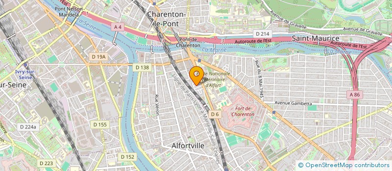localisation de l'entreprise LES EDITIONS DMM à MAISONS-ALFORT