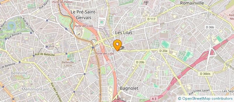 localisation de l'entreprise LES EDITIONS DU 22 DECEMBRE à LES LILAS
