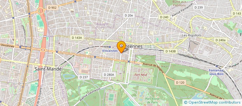 localisation de l'entreprise LES EDITIONS DU CHATEAU à VINCENNES