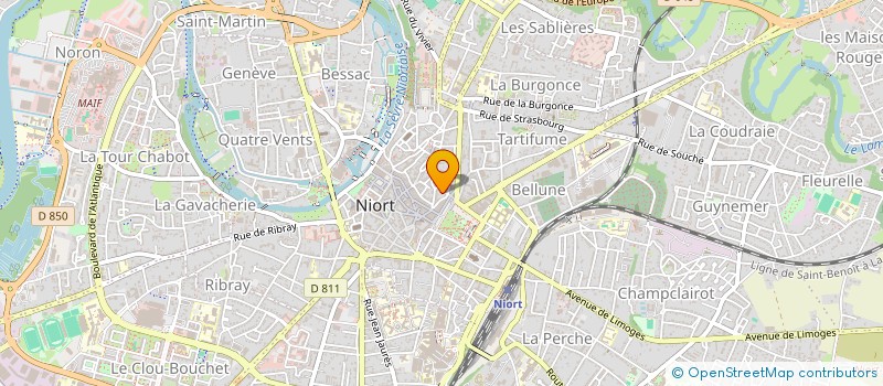 localisation de l'entreprise LES EDITIONS DU COLIBRI  NIORT