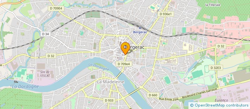 localisation de l'entreprise LES EDITIONS DU DEMOCRATE à BERGERAC