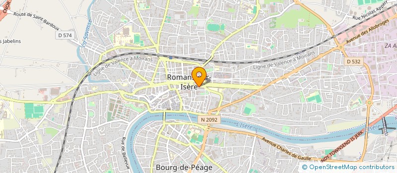 localisation de l'entreprise LES EDITIONS DU FLAIR à ROMANS-SUR-ISERE