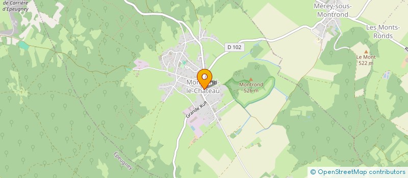 localisation de l'entreprise LES EDITIONS DU GALION à MONTROND-LE-CHATEAU