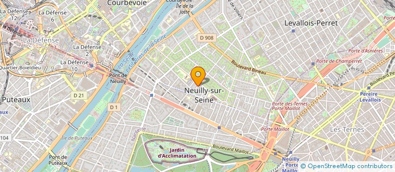 localisation de l'entreprise LES EDITIONS DU GENEPI  NEUILLY-SUR-SEINE
