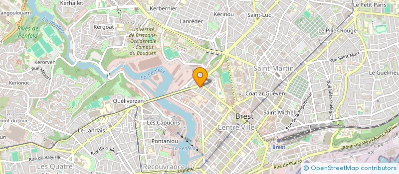 localisation de l'entreprise LES EDITIONS DU GUENNEC à BREST