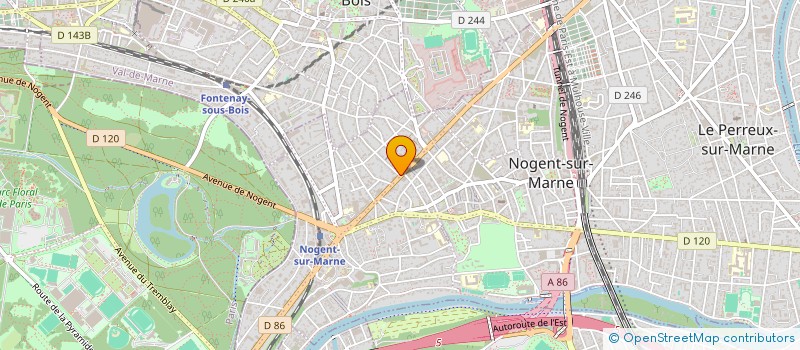 localisation de l'entreprise LES EDITIONS DU LION VERT à NOGENT-SUR-MARNE