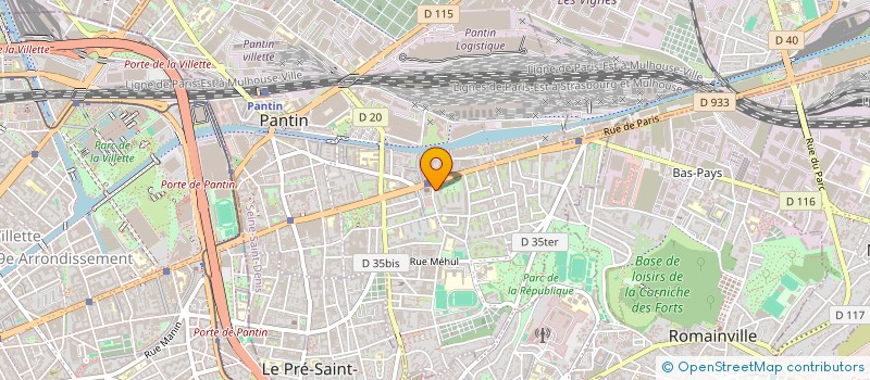 localisation de l'entreprise LES EDITIONS DU MOTEL  PANTIN