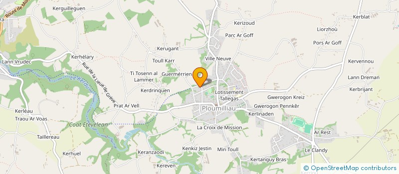 localisation de l'entreprise LES EDITIONS DU MOUTON CERISE à LANNION