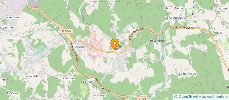 localisation de l'entreprise LES EDITIONS DU ROQUAL  CARSAC-AILLAC