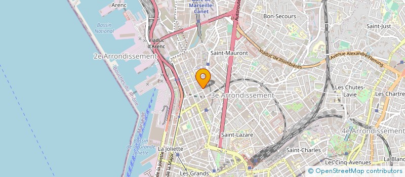 localisation de l'entreprise LES EDITIONS DU ROSIER SAUVAGE à MARSEILLE