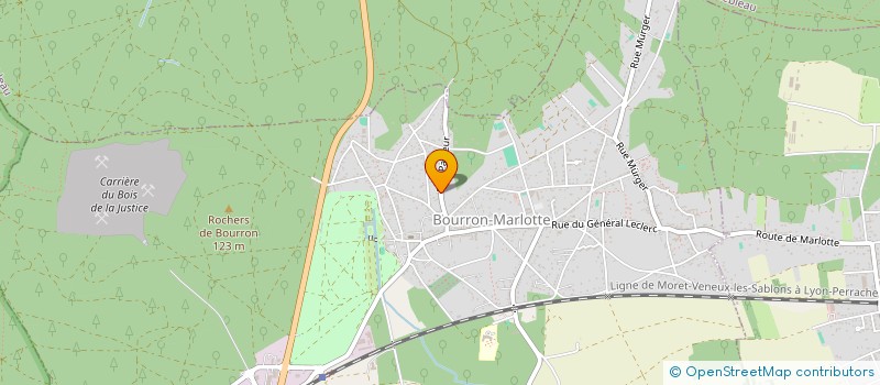 localisation de l'entreprise LES EDITIONS DU SABOT ROUGE  BOURRON-MARLOTTE