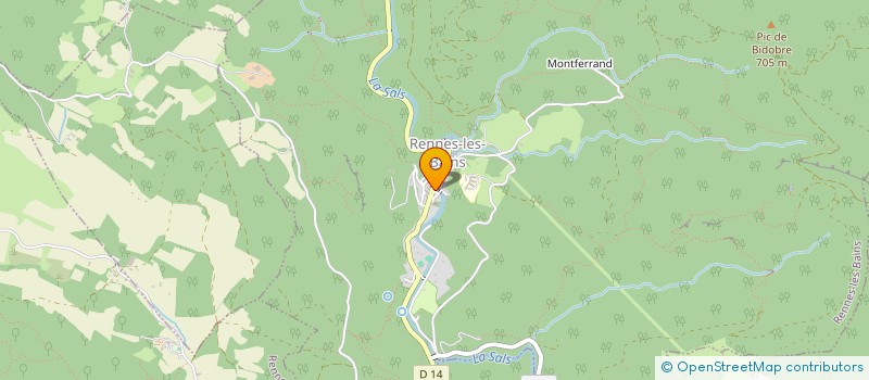 localisation de l'entreprise LES EDITIONS DU SOLEIL  RENNES-LES-BAINS