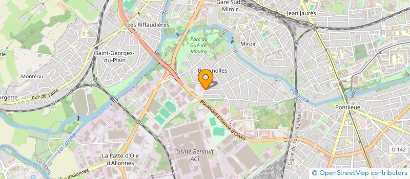 localisation de l'entreprise LES EDITIONS DU SOLEIL D'HIVER  LE MANS