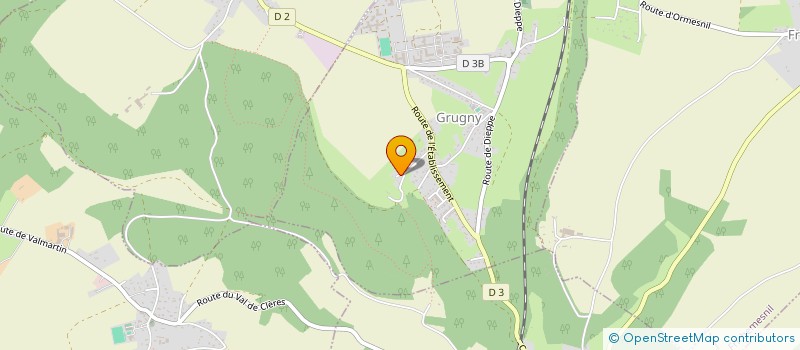 localisation de l'entreprise LES EDITIONS DU VERT BUISSON  GRUGNY