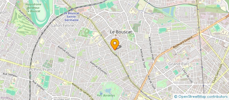 localisation de l'entreprise LES EDITIONS ENCRE DE CHINE  LE BOUSCAT