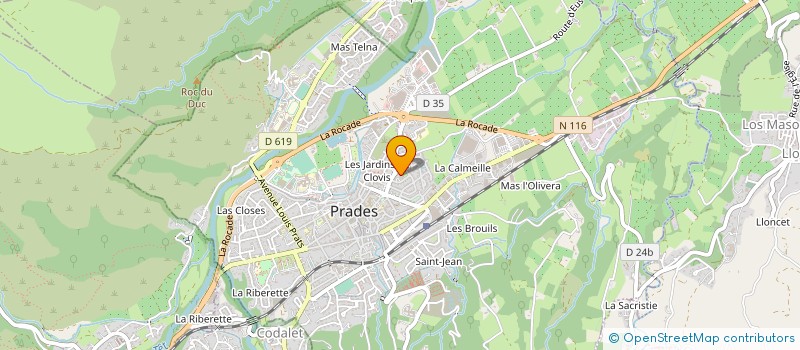 localisation de l'entreprise LES EDITIONS EXTRAORDINAIRES à PRADES