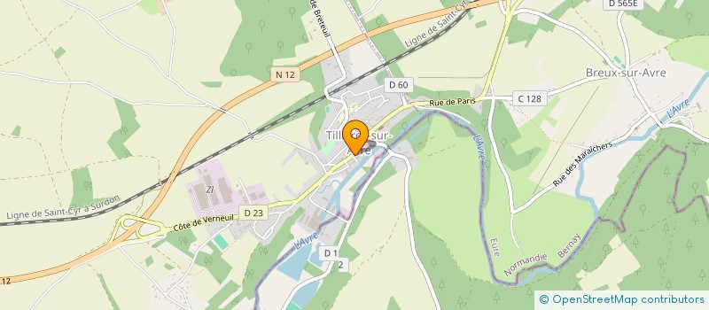 localisation de l'entreprise LES EDITIONS FLOWER BLOOM  TILLIERES-SUR-AVRE