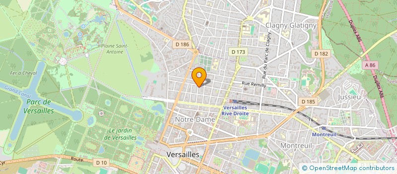 localisation de l'entreprise LES EDITIONS FREIER GEIST à VERSAILLES
