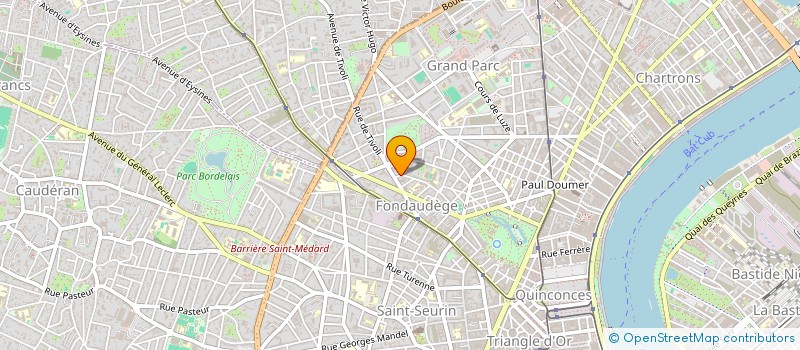 localisation de l'entreprise LES EDITIONS HORUS à BORDEAUX