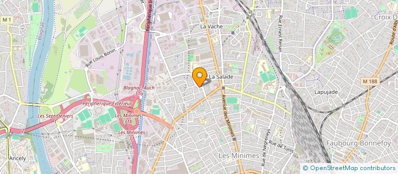 localisation de l'entreprise LES EDITIONS KREACYON à TOULOUSE