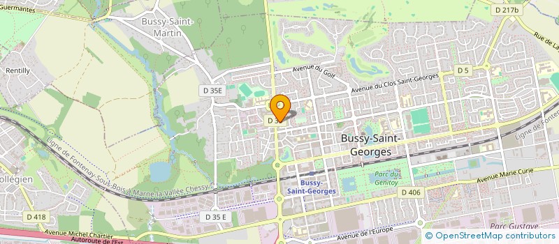 localisation de l'entreprise LES EDITIONS L'INCERTAIN  BUSSY-SAINT-GEORGES