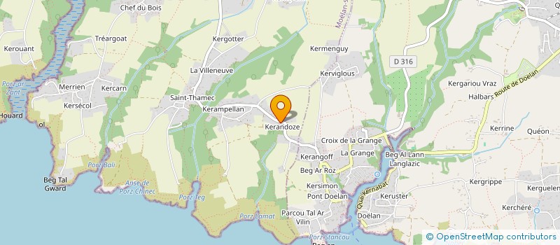 localisation de l'entreprise LES EDITIONS LA  MOELAN-SUR-MER