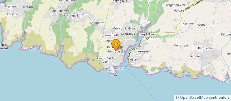 localisation de l'entreprise LES EDITIONS LA DOELANAISE  CLOHARS-CARNOET