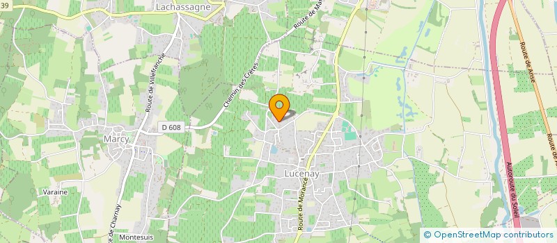 localisation de l'entreprise LES EDITIONS LA GRANDE  LUCENAY