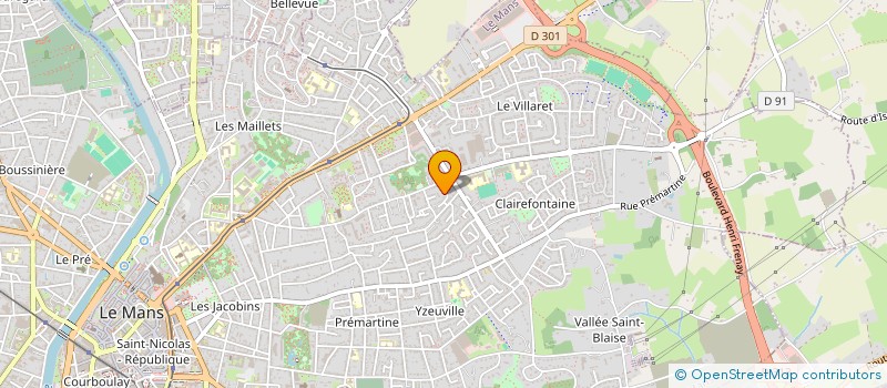 localisation de l'entreprise LES EDITIONS MANCELLES à LE MANS