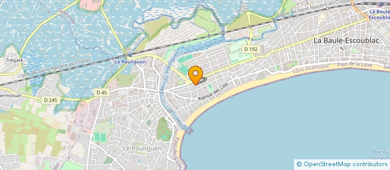 localisation de l'entreprise LES EDITIONS MUSES DE FRANCE  LA BAULE-ESCOUBLAC