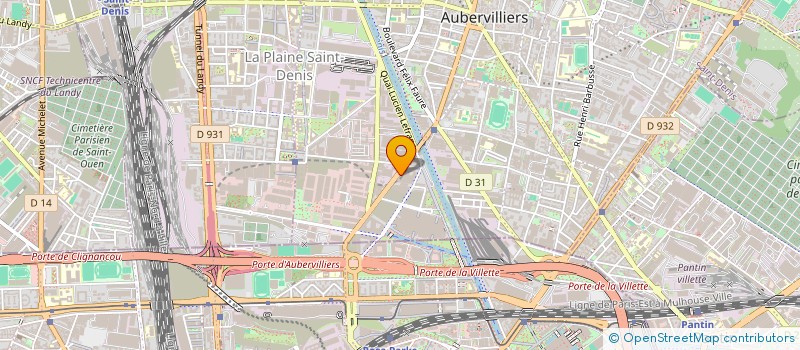 localisation de l'entreprise LES EDITIONS NET à AUBERVILLIERS
