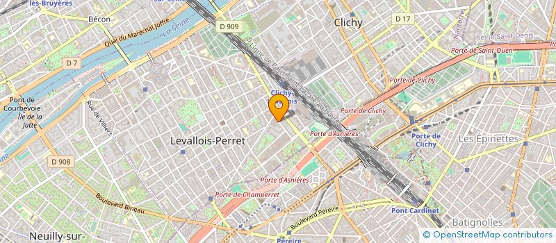 localisation de l'entreprise LES EDITIONS PROSERPINE à LEVALLOIS-PERRET