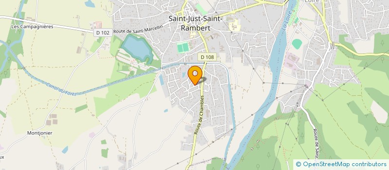 localisation de l'entreprise LES EDITIONS QUANTIQUES  SAINT-JUST-SAINT-RAMBERT