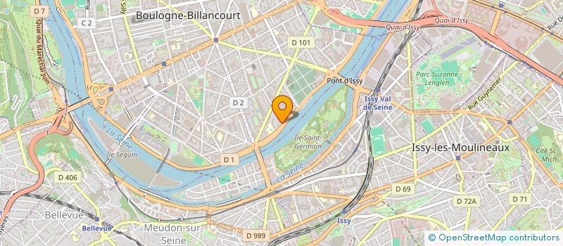 localisation de l'entreprise LES EDITIONS RENVERSEES  BOULOGNE-BILLANCOURT