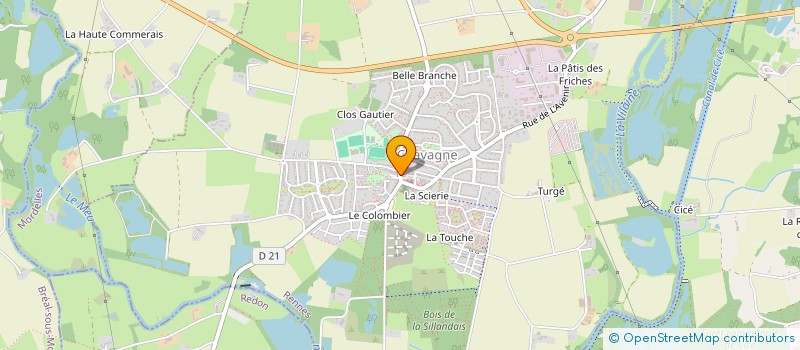 localisation de l'entreprise LES EDITIONS SAINT MICHEL à CHAVAGNE
