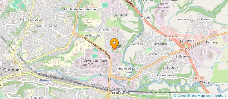 localisation de l'entreprise LES EDITIONS SAUVAGES à QUIMPER