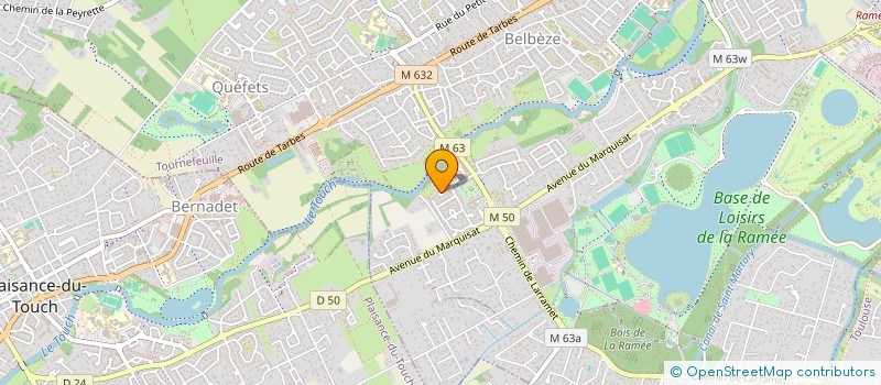 localisation de l'entreprise LES EDITIONS SESAMES  TOURNEFEUILLE