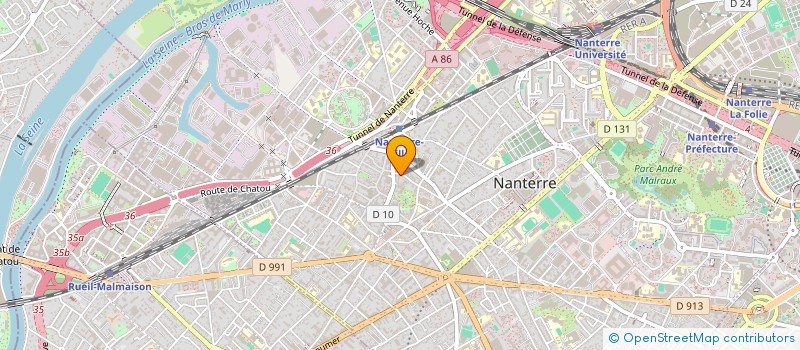 localisation de l'entreprise LES EDITIONS SOATTO à NANTERRE