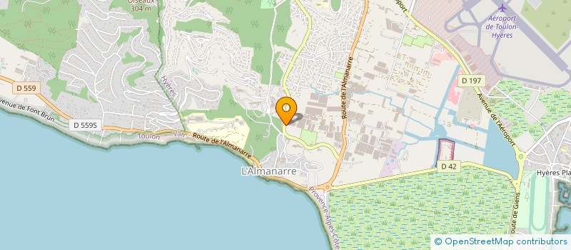 localisation de l'entreprise LES EDITIONS TERRITORIALES  HYERES