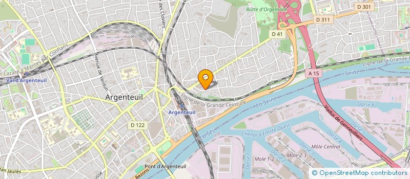 localisation de l'entreprise LES EDITIONS TITANIUM à ARGENTEUIL