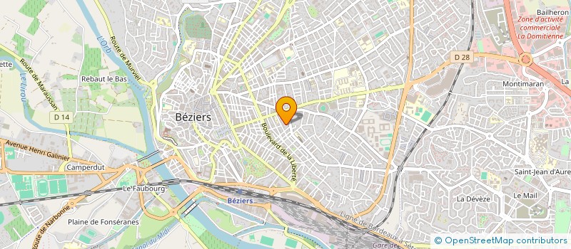 localisation de l'entreprise LES EDITIONS TRO-QUONS à BEZIERS