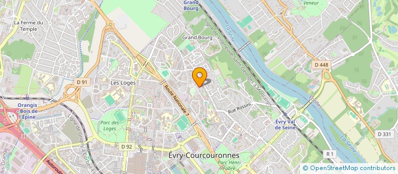 localisation de l'entreprise LES EDUC'4L à EVRY-COURCOURONNES