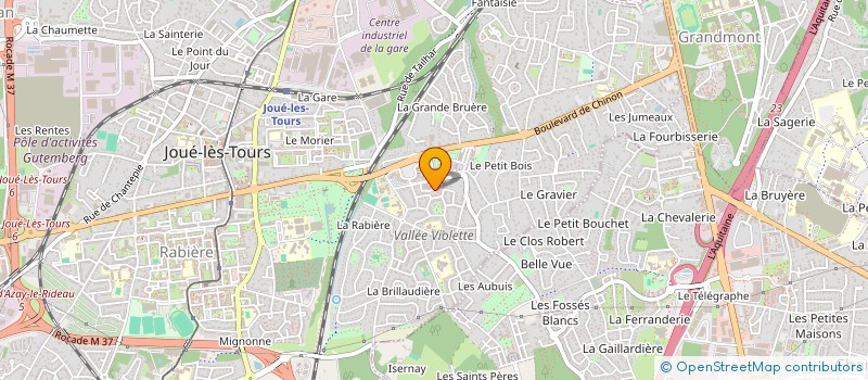 localisation de l'entreprise LES EDUCANAUTES à JOUE-LES-TOURS