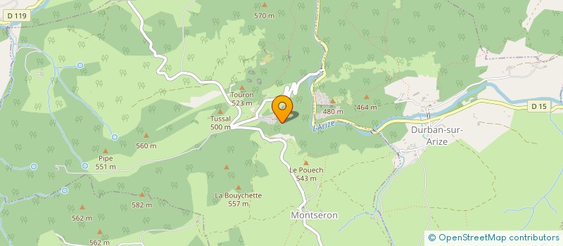 localisation de l'entreprise LES EFANS DEL SERONES à LA BASTIDE-DE-SEROU