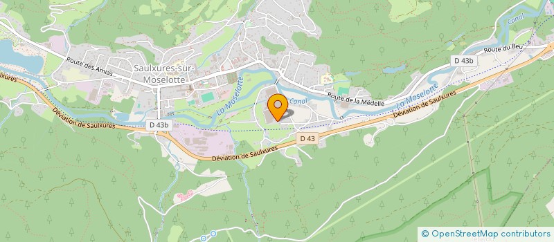 localisation de l'entreprise LES EFOUSNES  SAULXURES-SUR-MOSELOTTE