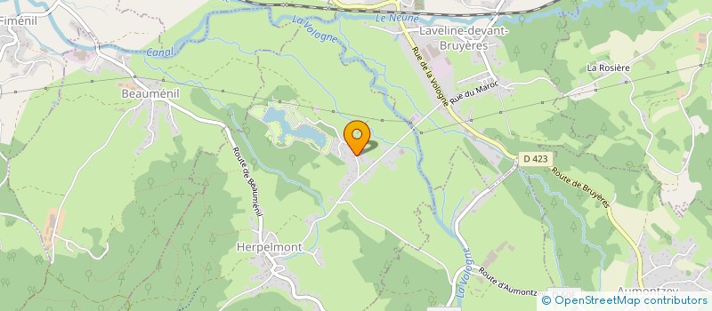 localisation de l'entreprise LES EFOUSNES  HERPELMONT